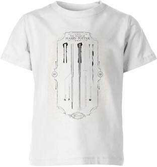 Harry Potter Wand Of Harry Potter kinder t-shirt - Wit - 110/116 (5-6 jaar) - Wit