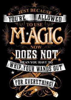Harry Potter Whip Your Wands Out trui - Zwart - M