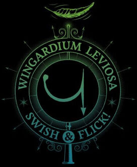 Harry Potter Wingardium Leviosa dames t-shirt - Zwart - M