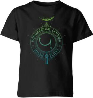 Harry Potter Wingardium Leviosa kinder t-shirt - Zwart - 110/116 (5-6 jaar)