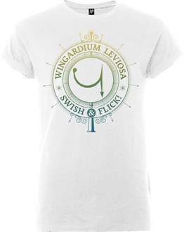 Harry Potter Wingardium Leviosa Swish & Flick Heren T-shirt - Wit - M