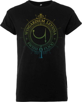 Harry Potter Wingardium Leviosa Swish & Flick Heren T-shirt - Zwart - L