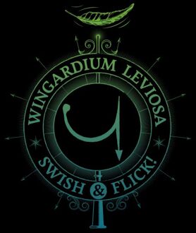 Harry Potter Wingardium Leviosa t-shirt - Zwart - M