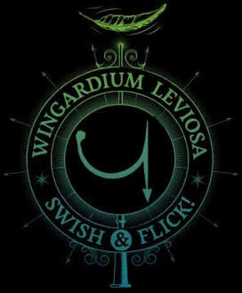 Harry Potter Wingardium Leviosa trui - Zwart - XXL