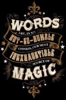 Harry Potter Words Are, In My Not So Humble Opinion t-shirt - Zwart - XL
