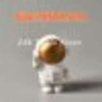 Hars Astronaut Beeldjes Ruimtevaarder Met Maan Sculptuur Decoratieve Miniaturen Kosmonaut Standbeelden