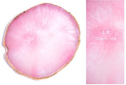 Hars Imitatie Agaat Nagel Kleur Verf Palet Houder Tekening Nail Art Color Display kleur 6