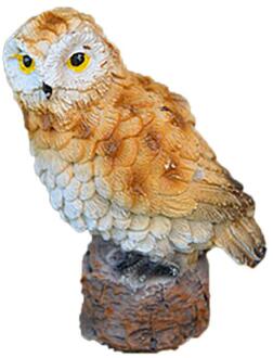 Hars Imitatie Mini Uilen Miniatuur Huis Fairy Garden Micro Landschap Tuin Outdoor Patio Decoratie Plant Potten Bonsai Craft