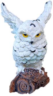 Hars Imitatie Mini Uilen Miniatuur Huis Fairy Garden Micro Landschap Tuin Outdoor Patio Decoratie Plant Potten Bonsai Craft