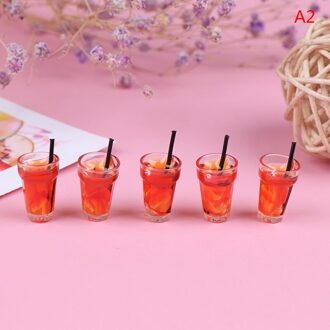Hars Mini 1:12 Schaal Fruit Citroen Simulatie Melk Drinken Thee Drinken Pop Voedsel Keuken Accessoires Voor Poppenhuis Miniatuur Speelgoed