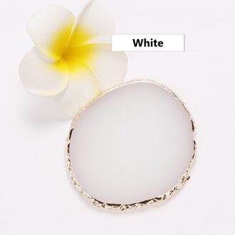 Hars Opslag Geschilderd Palet Lade Sieraden Display Board Ketting Ring Oorbellen Display Tray Creatieve Decoratie Opbergdoos wit