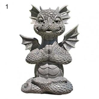 Hars Tuin Standbeeld Model Duurzaam Dragon Vorm Brede Toepassing Decoratieve Leuke Sculptuur Display Voor Yard Decoratie Ornament 1