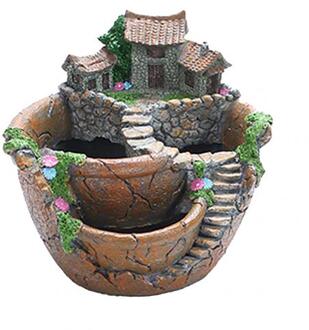 Hars Vetplant Prachtige Bonsai Unieke Bloempot Tuin Planter Kantoor Houder Desktop Woondecoratie Oranje