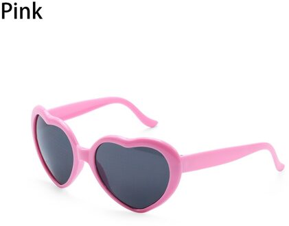 Hart Diffractie Bril Hartvormige Liefde Effecten Bril Horloge De Lichten Veranderen 'S Nachts Liefde Lichten Unisex roze
