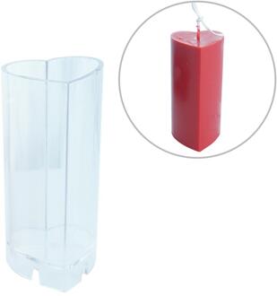 Hart Kaars Mallen Clear Plastic Kaars Maken Tool Duurzaam Te Reinigen Voor Diy Ambachtelijke Kaarsen Paraffine Bijenwas Maken