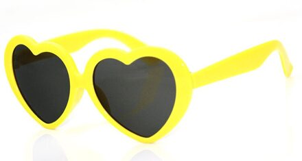 Hart Kids Zonnebril Kinderen Retro Leuke Zon Cartoon Brilmontuur Meisjes Jongens Baby Brillen Mode Trends geel