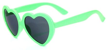 Hart Kids Zonnebril Kinderen Retro Leuke Zon Cartoon Brilmontuur Meisjes Jongens Baby Brillen Mode Trends groen