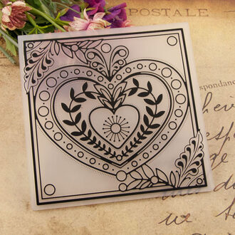 Hart Plastic Embossing Mappen Voor DIY Scrapbooking Papier Ambachtelijke/Kaarten Maken Decoratie Benodigdheden