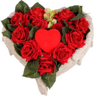 Hart van kunst rozen