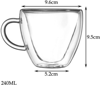 Hart Voorkomen Brandwonden Cartoon Mooie Dubbele Glas Melk Koffie Cup Met Ronde Mond Voorkomen Brandwonden Cartoon Verbranden Cartoon