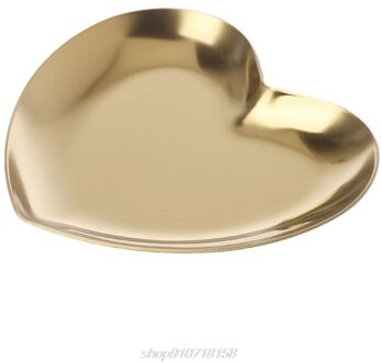 Hart Vorm Sieraden Ringen Houder Mold Schaaltje Opslag Lade Houder Cosmetische Organizer Rvs J27 21