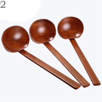 Hart Vorm Soep Lepel Rvs Communal Soep Lepel Lange Handvat Hout Buffet Vergiet Diner Lepel Servies Wood