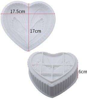 Hart Vorm Speciale 3D Cakevorm Verjaardag Fondant Mold Bakken Tools Decoratie Accessoires Voor Keuken ALI88 holding feet