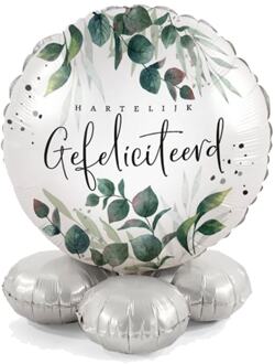 Hartelijk gefeliciteerd groen ballon cadeau