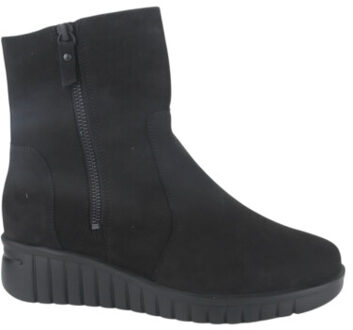 Hartjes 172.2302/20-01.00 dames enkellaarzen sportief Zwart - 41