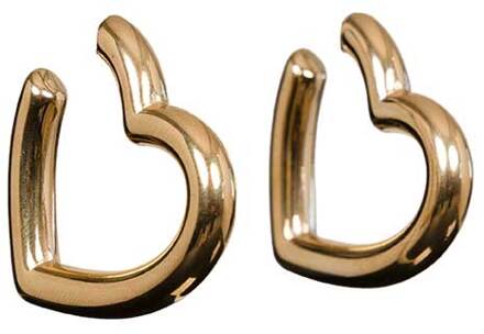 Hartjes oorbellen Heart  goud - One Size,