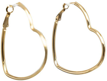 Hartjes oorbellen Heart Hoop Small  goud - One Size,