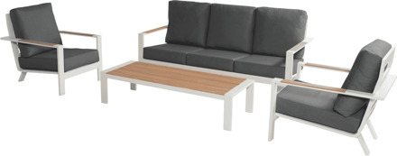 Hartman Breeze Loungeset Wit, Bruin, Grijs