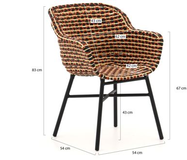 Hartman Delphine/Stephanie 240cm dining tuinset 7-delig - Laagste prijsgarantie! Taupe