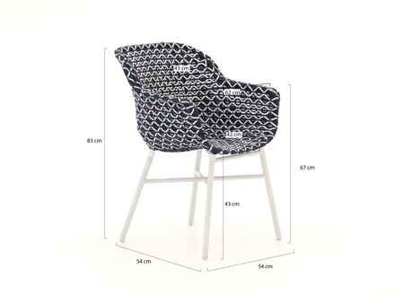 Hartman Delphine/Yasmani 240cm dining tuinset 7-delig - Laagste prijsgarantie! Bruin