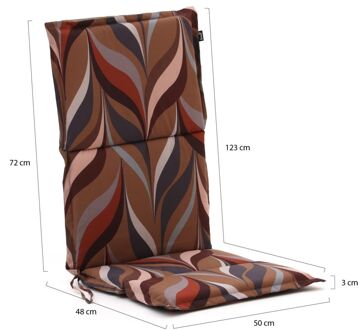 Hartman Fiber tuinkussen hoog 123x50cm - Laagste prijsgarantie! Grijs