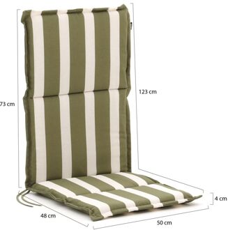 Hartman Fiber tuinkussen hoog 123x50cm - Laagste prijsgarantie! Groen