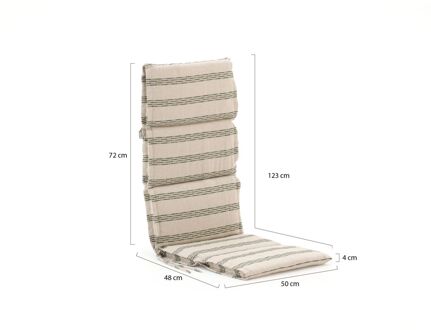 Hartman Fiber tuinkussen hoog 123x50cm - Laagste prijsgarantie! Groen