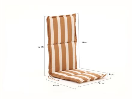 Hartman Fiber tuinkussen hoog 123x50cm - Laagste prijsgarantie! Taupe