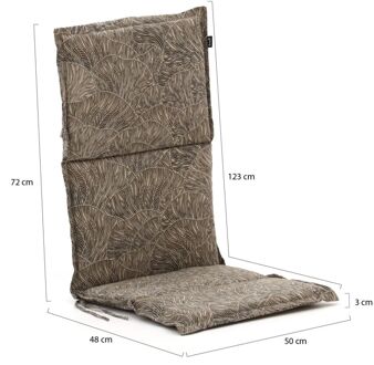 Hartman Fiber tuinkussen hoog 123x50cm - Laagste prijsgarantie! Wit