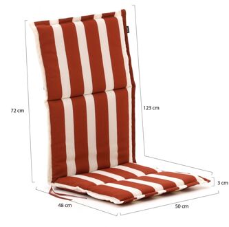 Hartman Fiber tuinkussen hoog 123x50cm - Laagste prijsgarantie! Wit