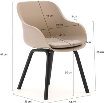 Hartman Le Soleil Element dining tuinstoel - Laagste prijsgarantie! Taupe