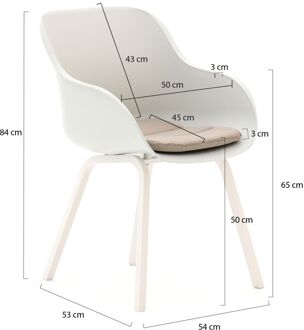 Hartman Le Soleil Element dining tuinstoel - Laagste prijsgarantie! Wit