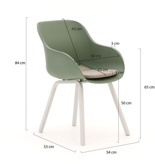 Hartman Le Soleil Element/Sora ø90cm dining tuinset 5-delig - Laagste prijsgarantie! Wit