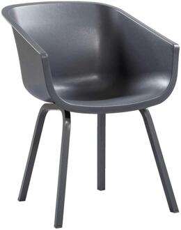 Hartman Leen Bakker - Hartman Kuipstoel Amalia - Antraciet - Aluminium Onderstel - Kunststof/Aluminium - Grijs - 55x58x85 Cm
