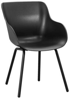 Hartman Leen Bakker - Hartman Kuipstoel Amaya - Aluminium - Kunststof - Zwart - 50x55x85 Cm