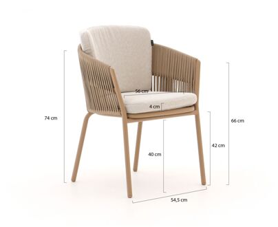 Hartman Sevilla dining tuinstoel - Laagste prijsgarantie! Taupe