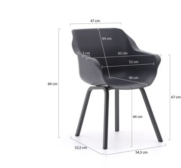 Hartman Sophie Element/ROUGH-K 160cm dining tuinset 5-delig - Laagste prijsgarantie! Bruin