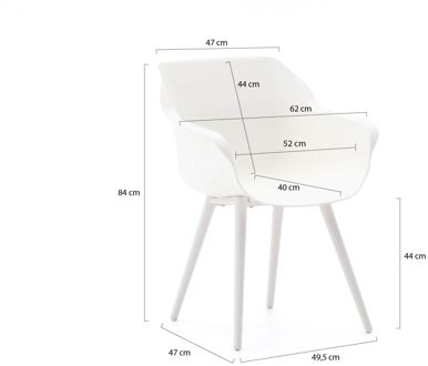Hartman Sophie Studio 240cm dining tuinset 7-delig - Laagste prijsgarantie! Wit