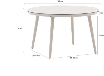 Hartman Sophie Studio Tuintafel Ø 128 cm Wit