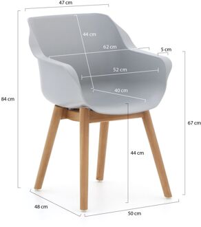 Hartman Sophie/Yasmani 240cm dining tuinset 7-delig - Laagste prijsgarantie! Bruin